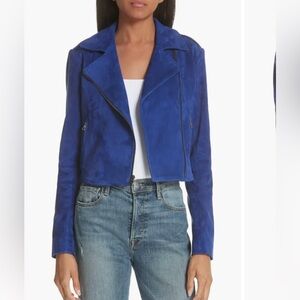 Theory Blue Suede Jacket